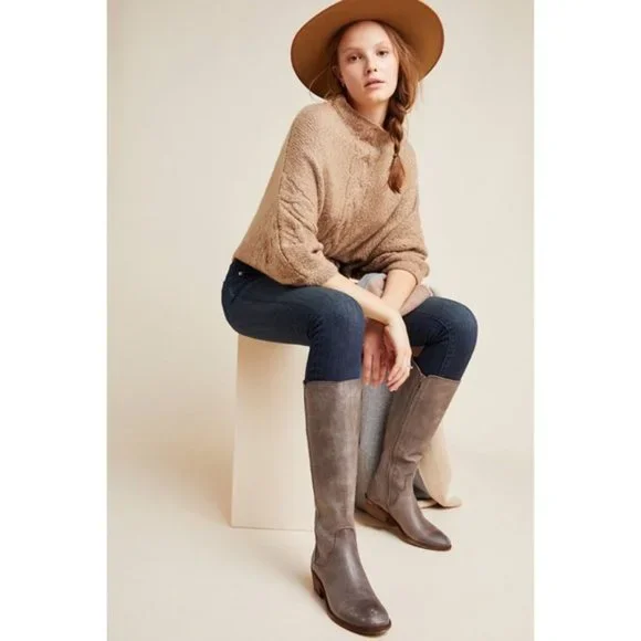 Frye Carson Piping Redwood Leather Tall RidingBoot - Picture 6 of 15